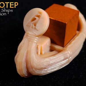 Private Ships Mini-Expansion: Imhotep Builder of Egypt Egyptian Reed Ship, Board Game Accessories, Boardgame Pieces, Meeple, KOSMOS Games image 9