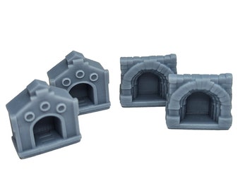 Scythe Tunnel Entrances & Exits 6pcs | Nordic, Crimean, Rusviet, Polania, Saxony, Invaders from Afar, Rise of Fenris Expansion Game Pieces
