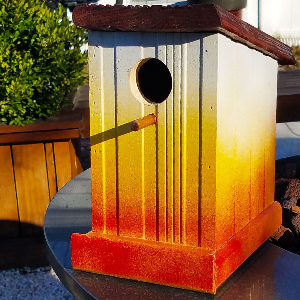 Scraphouse 4 Recycled Bird House, Upcycled Birdhouses, Recycled