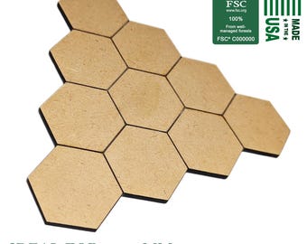 10-Tile Triangular Multi-Hex 1.25" MDF Base | TTRPG Scenery, Battlefield RPG, Campaign Map, bases, Terrain, Epic 40k BattleTech 28mm