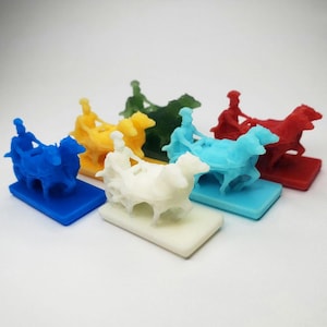 Charioteer / Chariots of Rome Meeples | Ancient Roman 3D Printed Boardgame Upgrades, Circus Maximus, Colosseum, Chariot Meeple