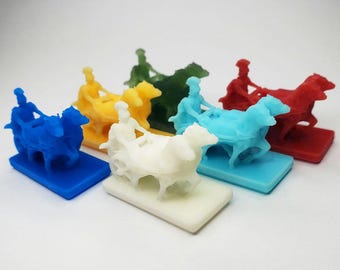 Charioteer / Chariots of Rome Meeples | Ancient Roman 3D Printed Boardgame Upgrades, Circus Maximus, Colosseum, Chariot Meeple