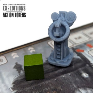 Action Tokens for Scythe Expeditions 5pcs | Gears of Corruption Board ...
