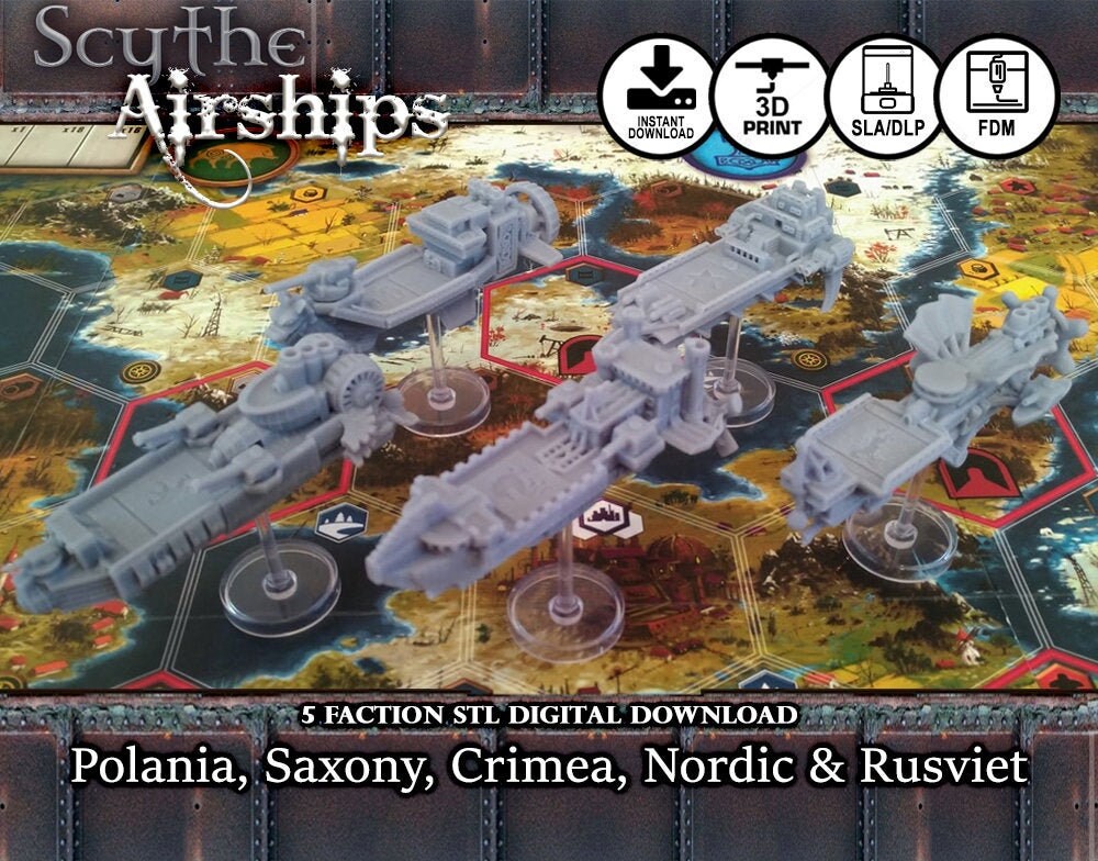 Christmas Scythe Real Worth May 5th 2022 Scythe Airships Wind Gambit Upgrade Digital Stl Download Board | Etsy Canada