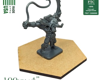 100mm Full Hex Blank Terrain Riser Tile Bases | Hills, Mountains, Gaming TTRPG Scenery, Hex Game Terrain, Battlefield RPG, Battlelore 2e