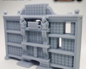 25mm Bookcase #3 Hidden Secrets HeroQuest Compatible Scenery | Boardgame Miniature, RPG, TTRPG, Table top scenics, terrain, boardgames