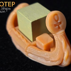 Private Ships Mini-Expansion: Imhotep Builder of Egypt Egyptian Reed Ship, Board Game Accessories, Boardgame Pieces, Meeple, KOSMOS Games image 10