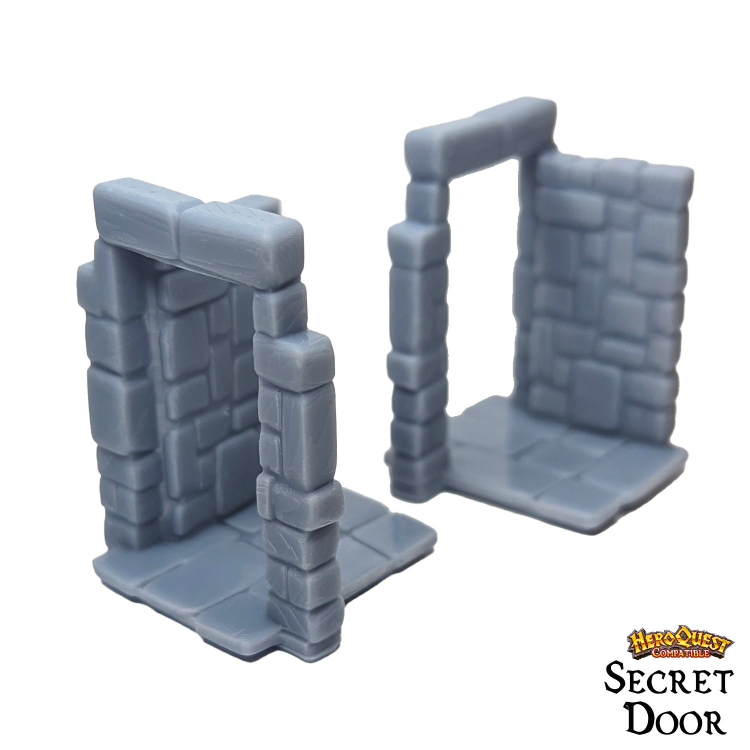 Heroquest Blocked Walls 25mm Compatible HD Dungeon Terrain Miniature  Dungeons & Dragons Campaign Scenery, Boardgame Upgraded Meeples 