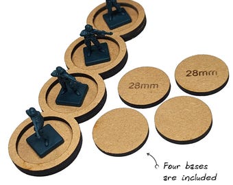 4 Unit 28mm Round Base Movement Trays | TTRPG Scenery, Battlefield RPG, Basing, Terrain, Dungeons, Dragons, Wargaming, Wargamer, Game Mat
