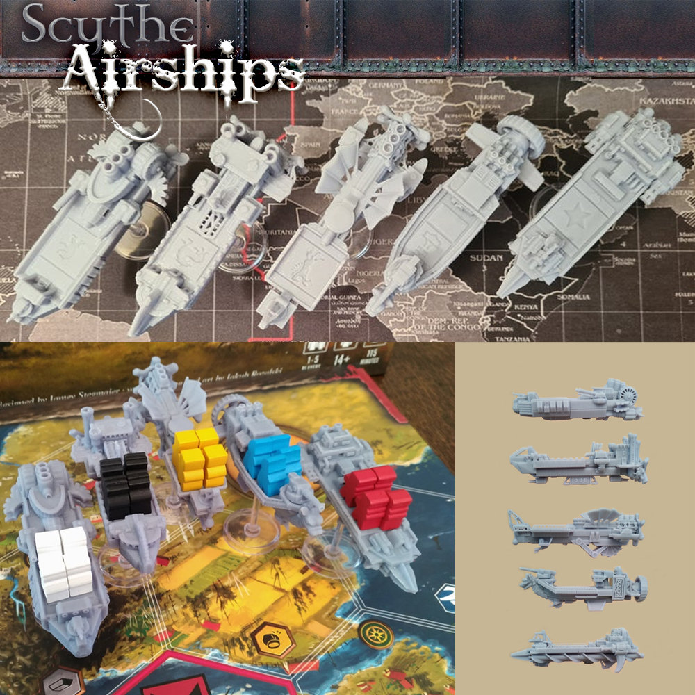 Scythe Airships Wind Gambit Expansion 9 Faction Upgrade Board Game