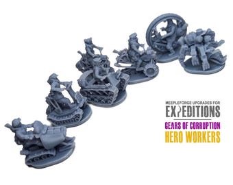 Scythe Expeditions: Gears of Corruption Hero Workers 7pcs