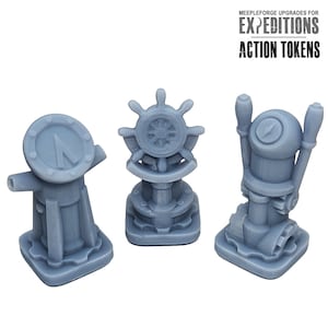 Action Tokens for Scythe Expeditions 5pcs | Gears of Corruption Board ...