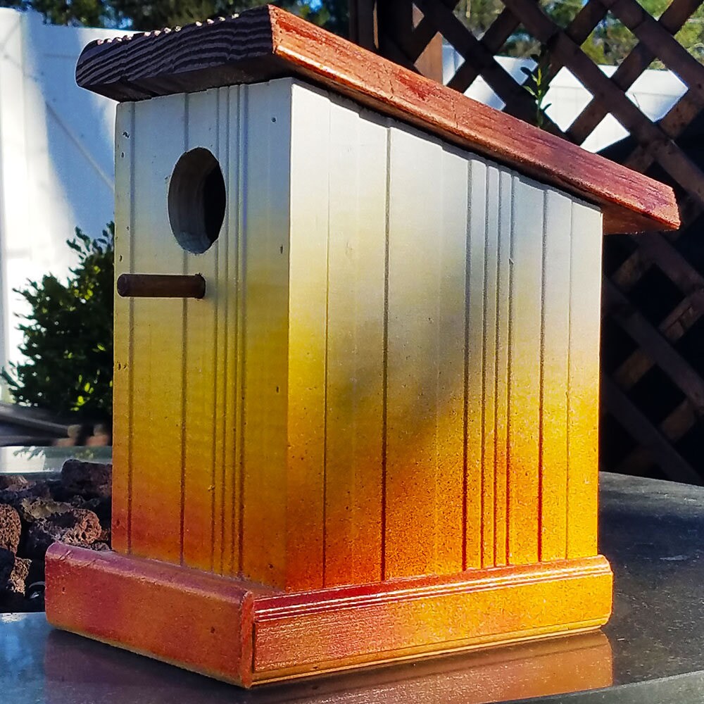 Scraphouse 4 Recycled Bird House, Upcycled Birdhouses, Recycled