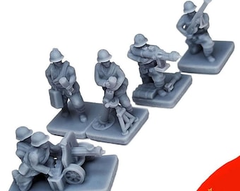 15mm Russian SWA Infantry Special Weapons Teams | 1/72nd World War 2 Gaming TTRPG Scenery, Hex Game Terrain, Battlefield RPG Gamer Models