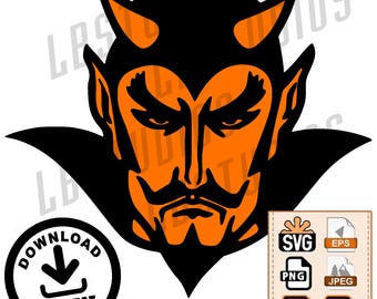 Multi-layer Devils School Mascot Vinyl Decal | Digital Download