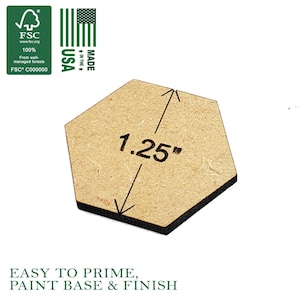 1,25" 30 mm zeshoekige basis MDF | TTRPG-landschap, Battlefield-RPG, basis, terreinlandschap, gameterrein, gamermodellen, BattleTech, epische 40k