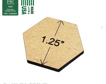 1.25" 30mm Hex Bases MDF | TTRPG Scenery, Battlefield RPG, Basing, Terrain Scenery, Game Terrain, Gamer Models, BattleTech, epic 40k