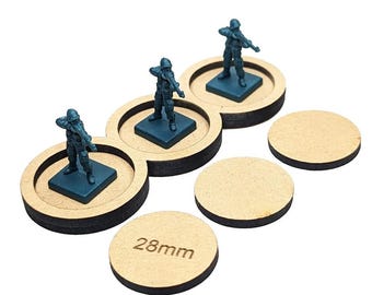 3 Unit 28mm Base Movement Trays | TTRPG Scenery, Battlefield RPG, Basing, Terrain, Dungeons, Dragons,