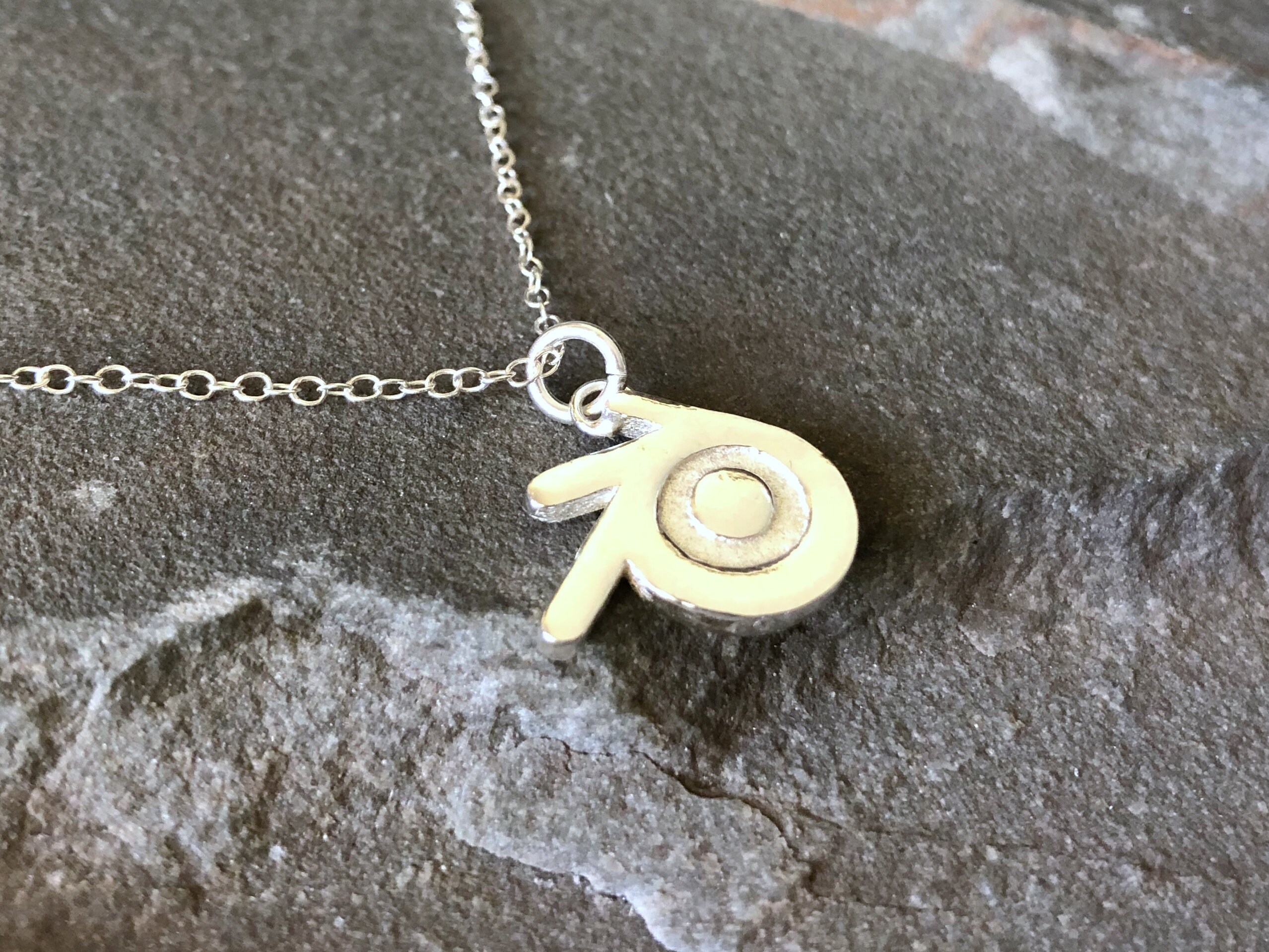 Blender 3D Sterling Silver Medium Necklace