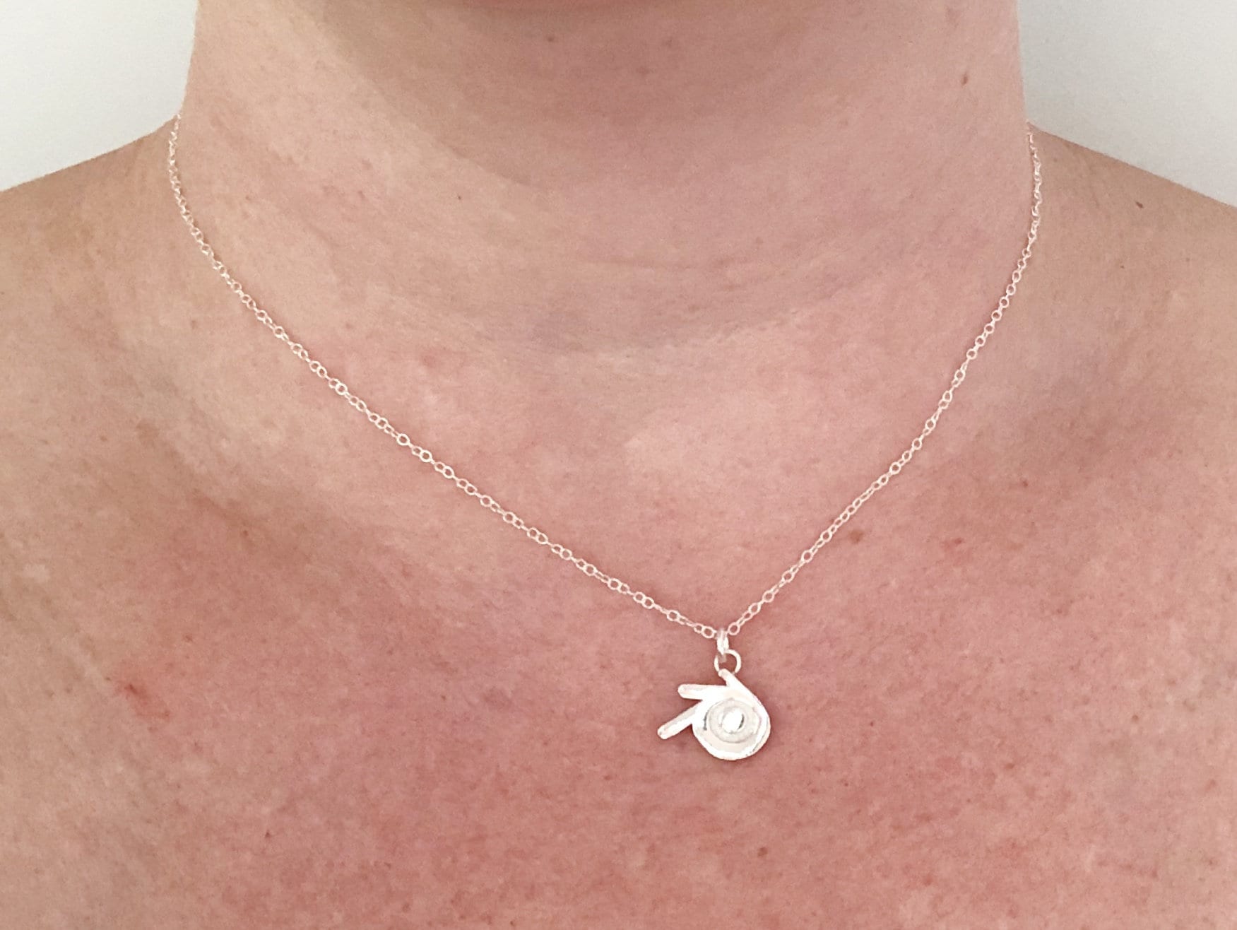 Blender 3D Sterling Silver Large Necklace