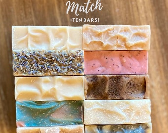 Pick 10 Bars Goat Milk Soap - Soap Pack - Assorted Soap - Mix and Match - Variety Soap - Bulk Soap