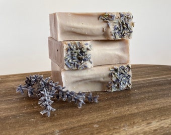 Handcrafted Lavender Goat Milk Soap: Farm Fresh, Gentle Cleansing
