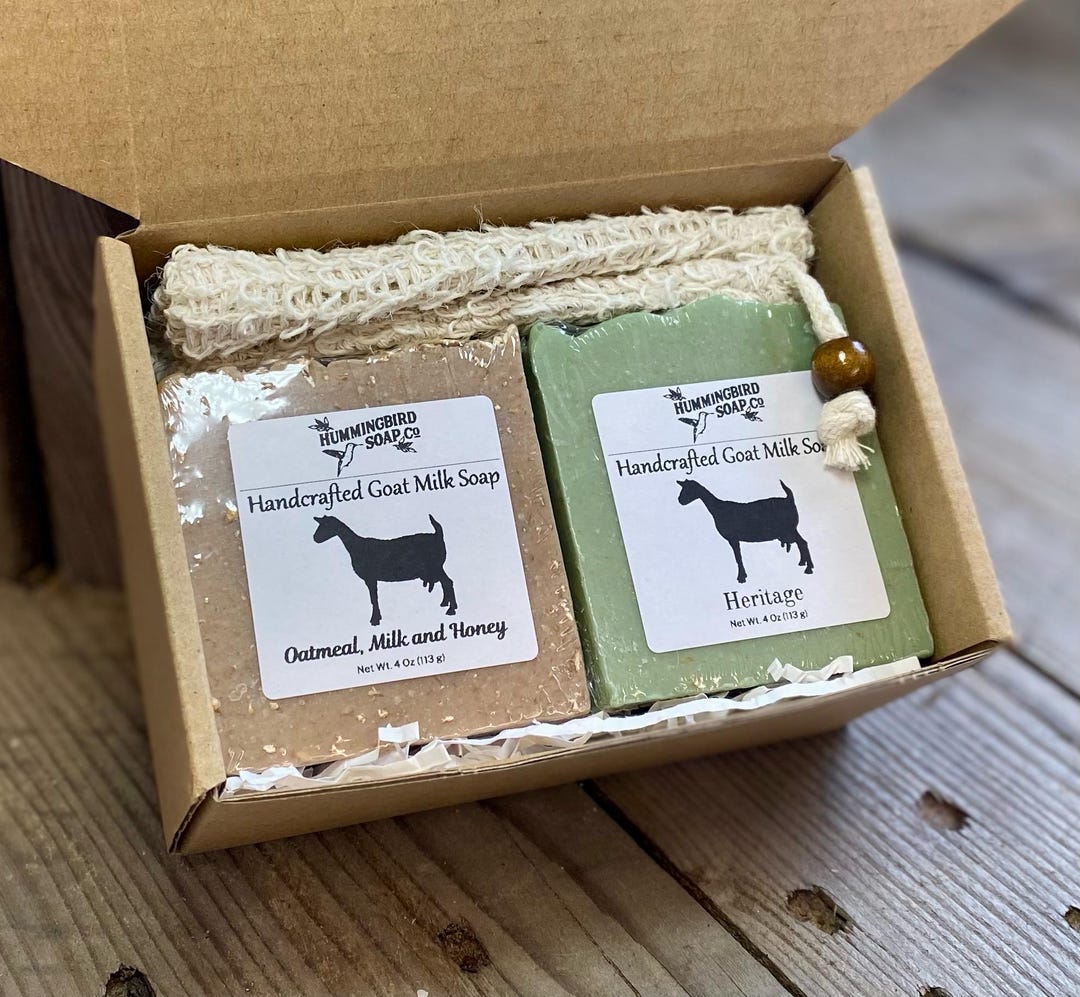 Men's Goat Milk Soap Gift Set Handmade Skincare With Soap