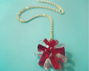 Cluster Quartz Pendant on a Chain - One Of A Kind!