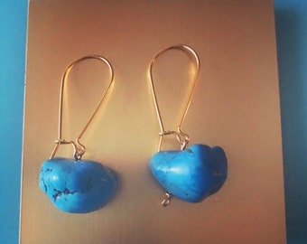 Best Seller! Turquoise Assimetric Earrings