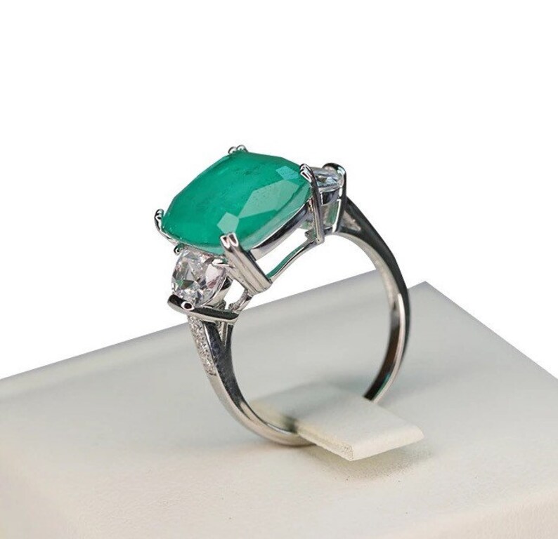 BACK IN STOCK Best Seller Unique Simulated Paraiba Tourmaline Ring, Engagement Ring, Statement Ring image 5