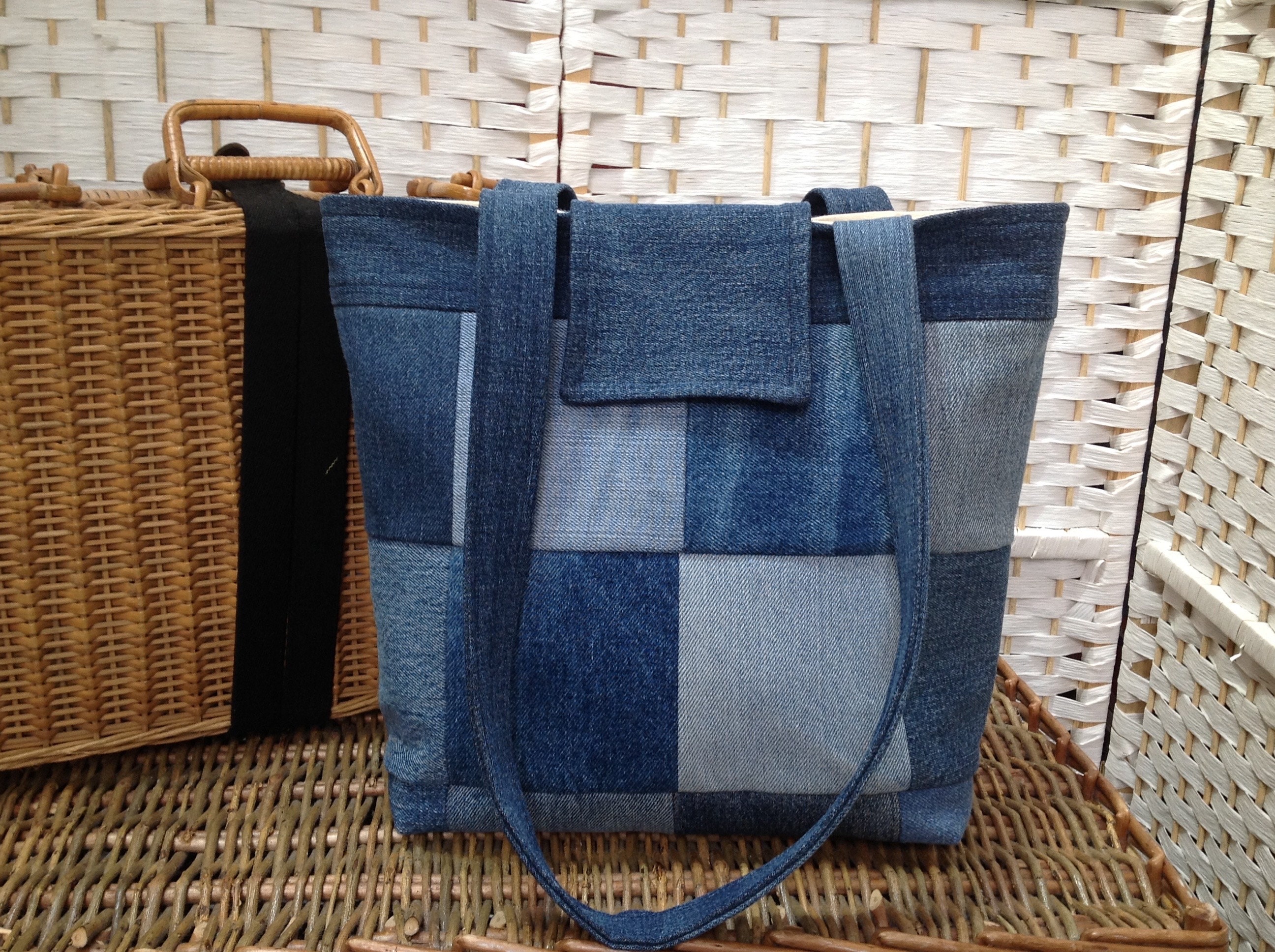 バッグ NEW MANUAL U.S.M PERSONAL DENIM BAG ニューマニュアル】U.S.M PERSONAL EFFECTS DENIM BAG GQ SHOP