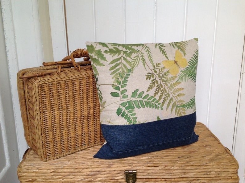 Decorative Cushion 16 X 16 Cushion Cover Leaf Design Pillow Etsy