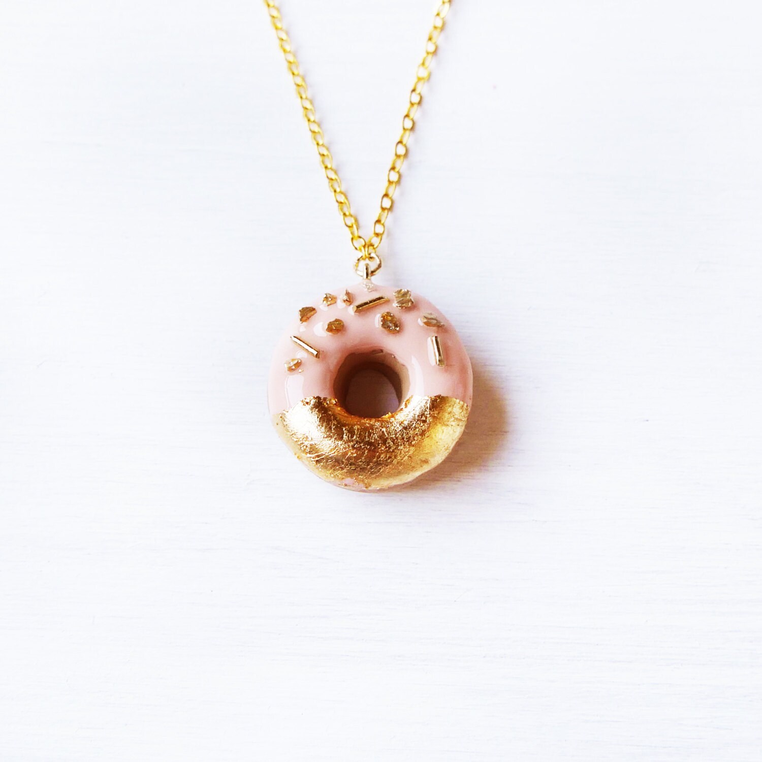 Smooth Donut Bead Pinch Bail Pendant Necklace Setting Sterling