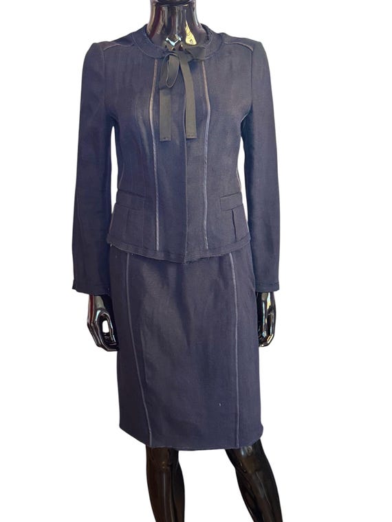 Prada, Prada Navy skirt suit size 40