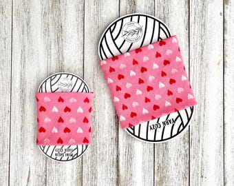 Yarn Cozy, Valentine's Day, Pink, Hearts, Love, Yarn Hug, Yarn Cake Holder, Skein Coat, Yarn Management, Organizer, Cake Cozy, Accessory