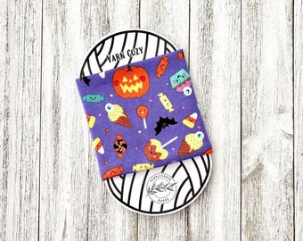 Yarn Cozy, Halloween Party, Candy, Yarn Hugger, Yarn Cake Holder, Skein Coat, Yarn Management Organizer, Cake Cozy, Knitting Accessory