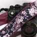 Purple Roses Camera Strap. Canon Nikon Camera Strap. Personalized Camera Strap. Monogram Camera Strap. Photo Camera Accessories