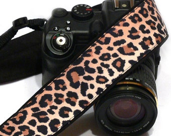 Cheetah Camera Strap. Leopard Camera Strap. SLR / DSLR Camera Strap. Canon Nikon Camera Strap. Camera Accessories. Etsy Gifts