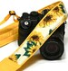 Camera Strap Sunflowers . DSLR Camera Strap. Canon Nikon Camera Strap. Yellow camera strap. Personalized Camera Strap. Camera Accessories