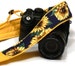Sunflowers Camera Strap. DSLR SLR Mirrorless Camera Strap. Canon Nikon Camera Strap. Blue Yellow camera strap. Christmas Gift.