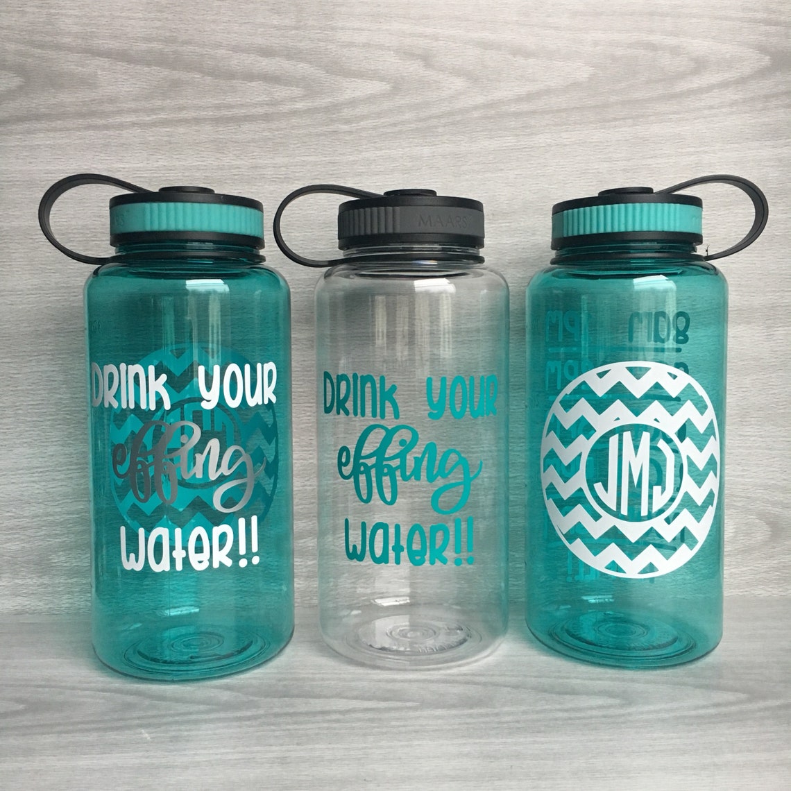 Drink Your Effing Water Water Bottle 34oz Water Bottle Etsy