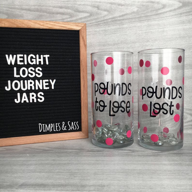 Motivating Weight Loss Journey Jars Pounds Lost Pounds to Etsy