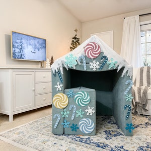 Gingerbread Christmas Candy House Accessories for Play couch or Nugget couch