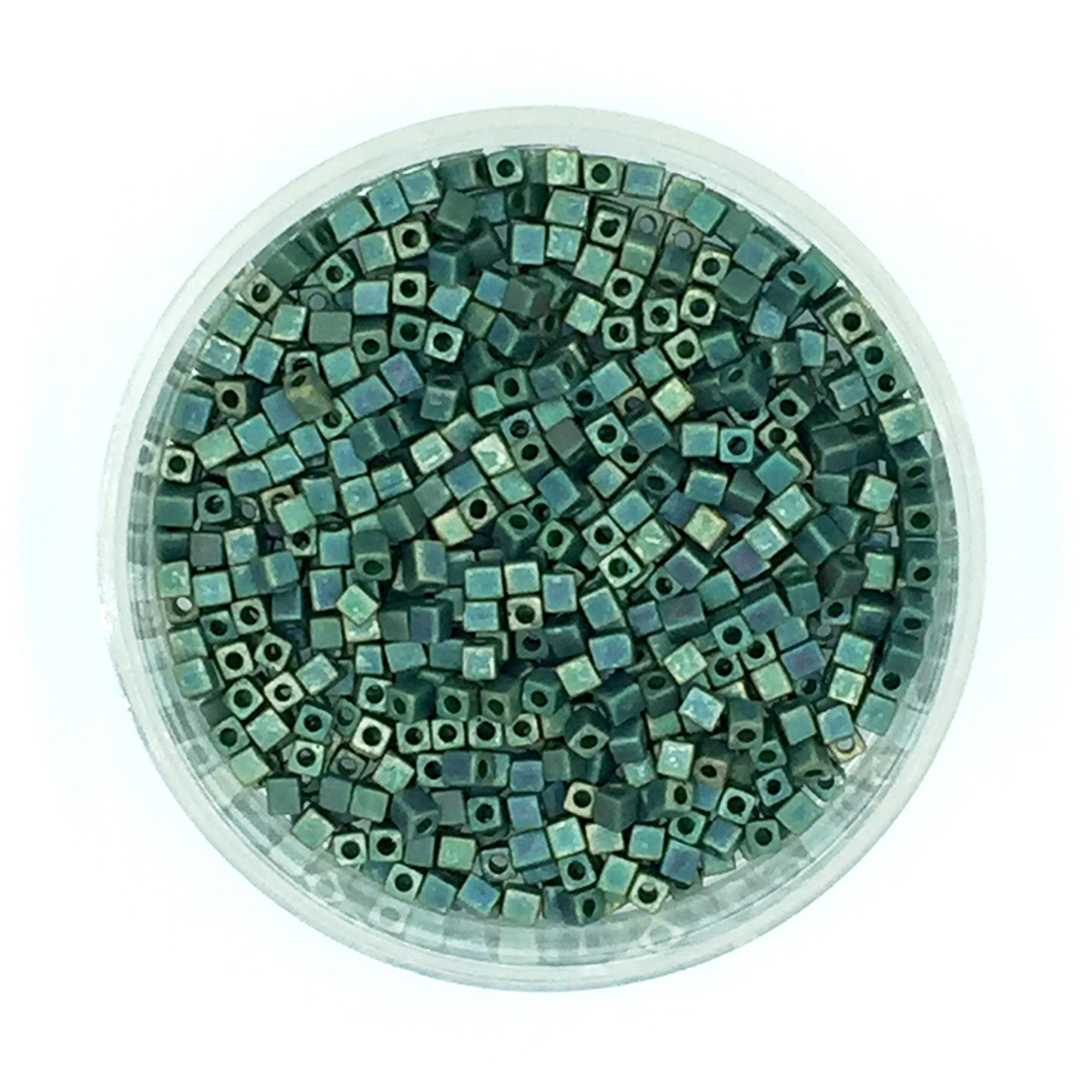 Miyuki ❤︎ Miyuki F463Q, 3mm Cube, Iridescent Teal Matte, 30 Grams - Etsy