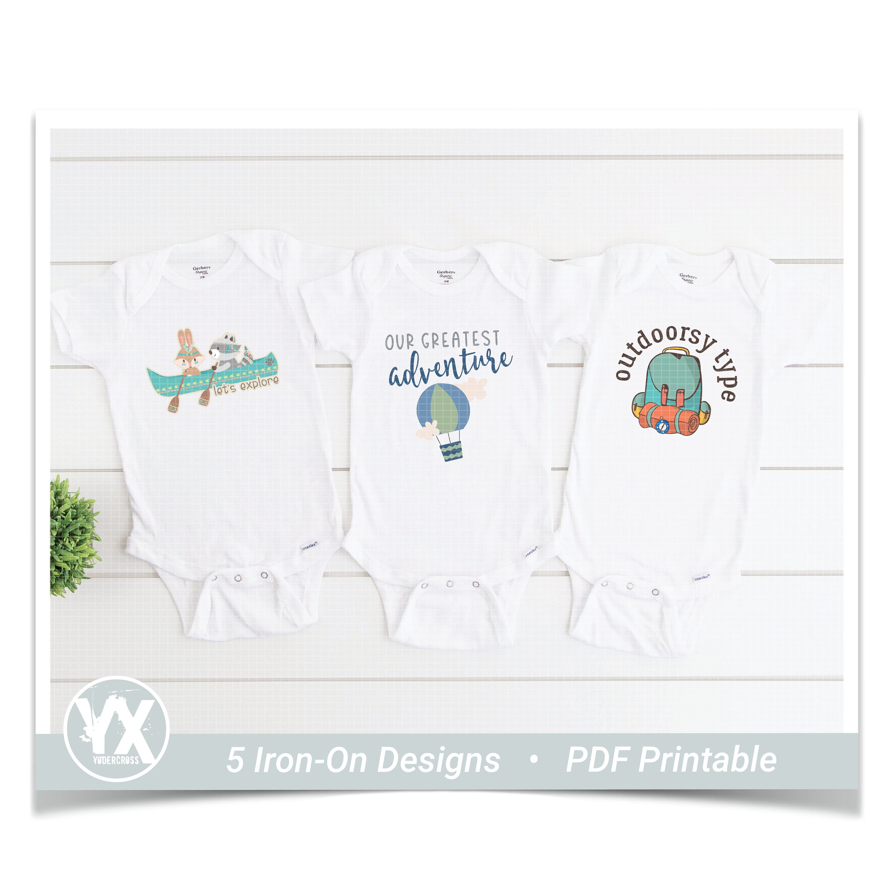 Printable Iron-Ons for Baby Shower Decorating Station 5 | Etsy