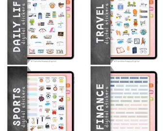 Digital Planner Stickers Bundle, Compatible with ANY Digital Planning App (including GoodNotes) - Volume 2