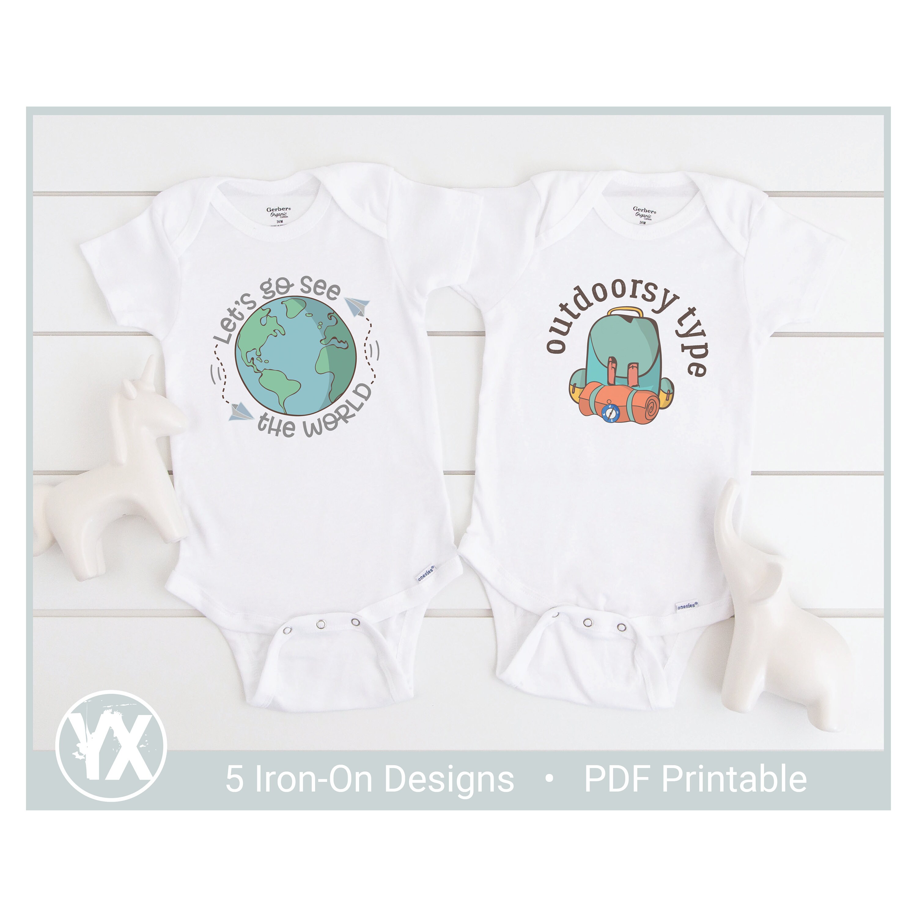 Printable Iron-Ons for Baby Shower Decorating Station 5 | Etsy