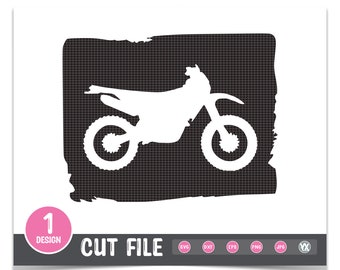Dirtbike SVG File - Motocross SVG Cut File - Dirtbike Clipart - Digital Files Only