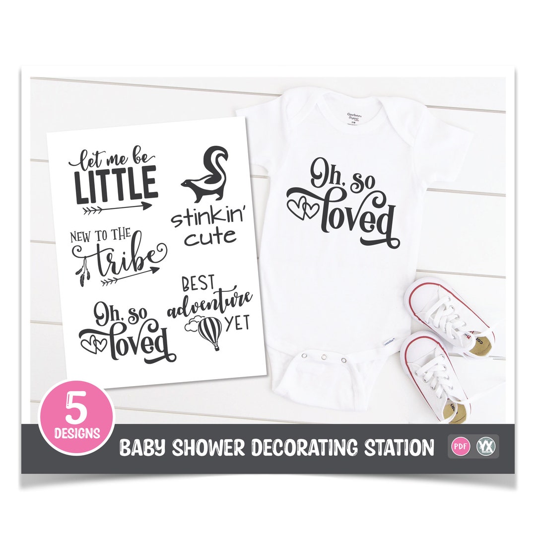 Baby Shower Decorating Station Printable PDF Digital Files ONLY digital ...