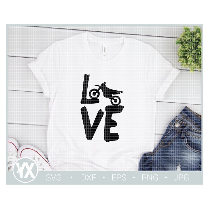 Download Motocross SVG Love Motocross SVG Dirtbike SVG Cut File | Etsy